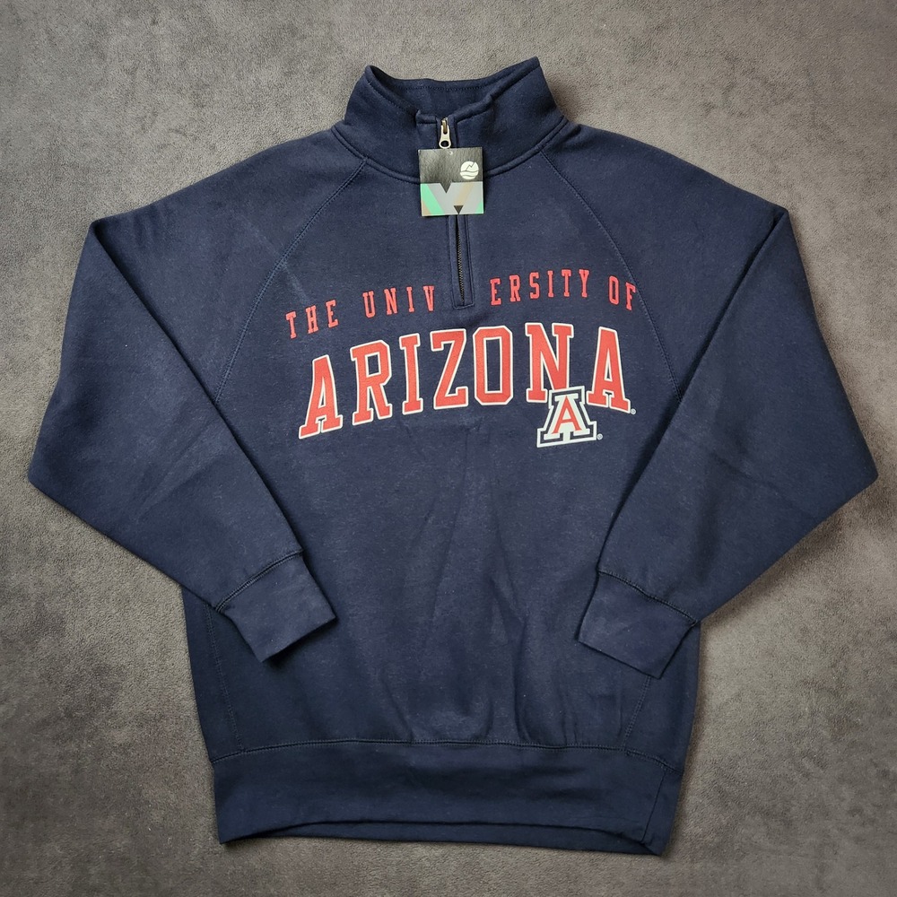 Arizona Wildcats‎ Ouray Sweatshirt Mens Small Blue Quarter Zip Pullover NCAA